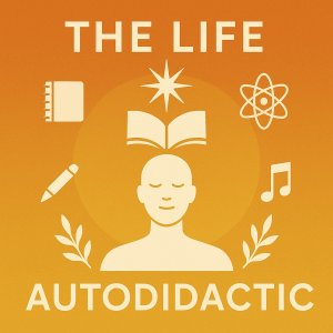 Image with various symbols representing an autodidactic life.